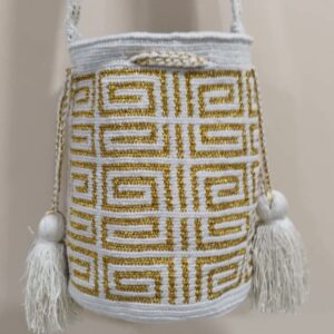 Mochila mediana hilo brillante